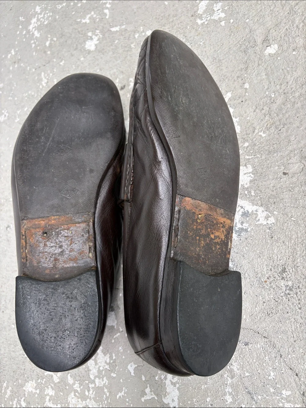 Vintage Gucci horse pit loafers